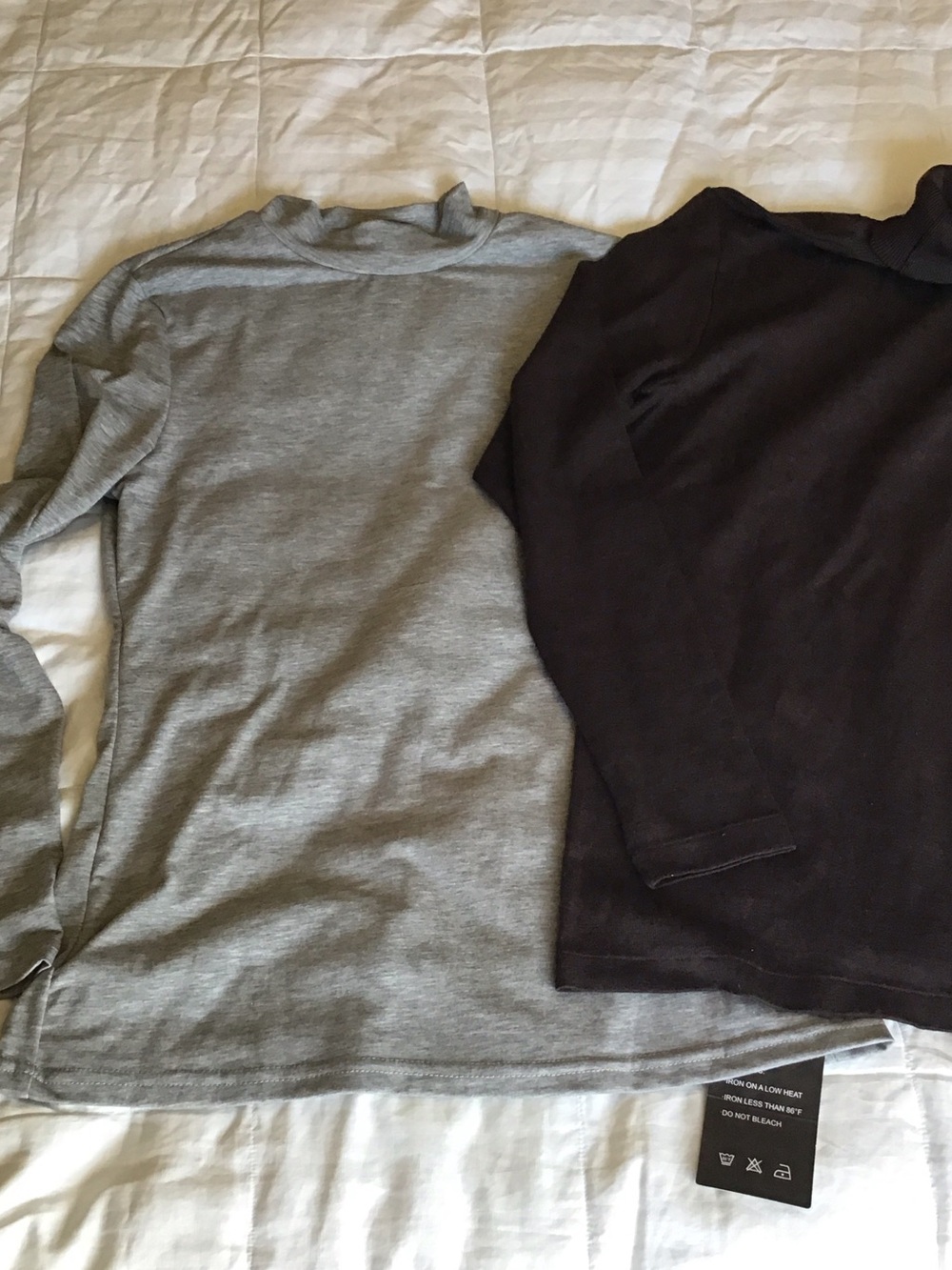 NEW and Italian tops - Gray and Dark Brown